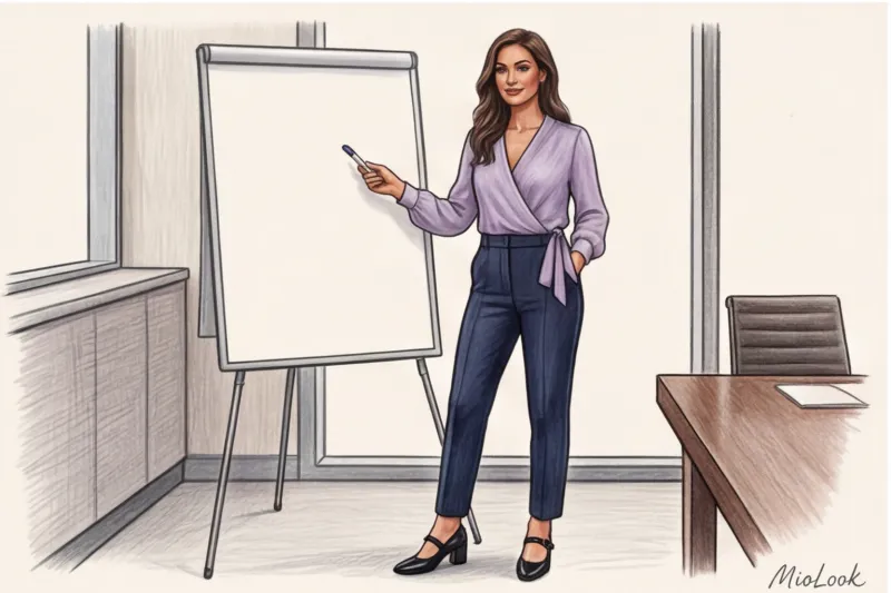 Офисный романтизм: элементы Coquette и Balletcore в деловом дресс-коде - 7