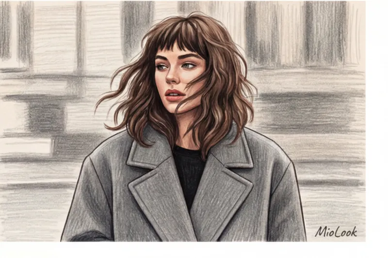 Модные челки: шторка, рваная и микро-челка - 9