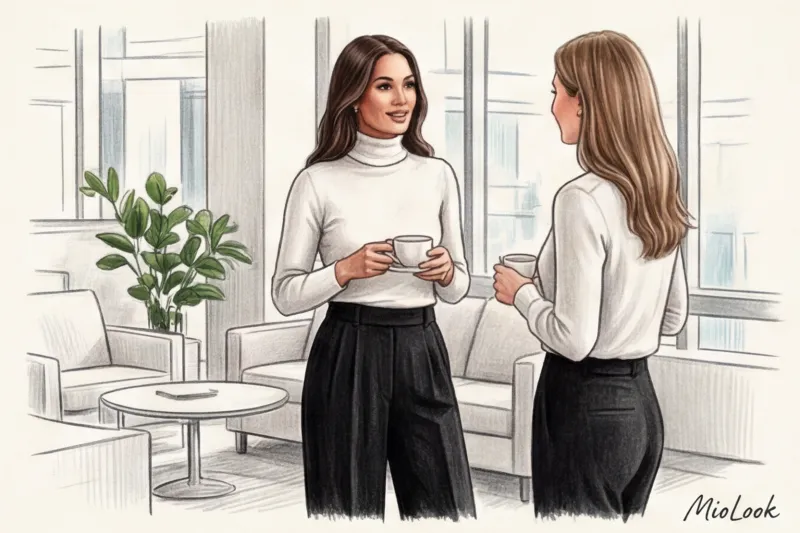 Черно-белый деловой гардероб: психология контраста и статусности - 5