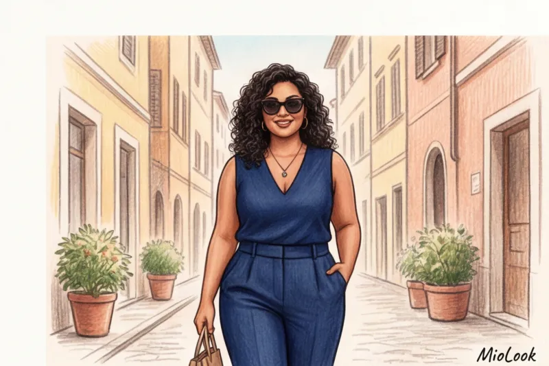 Fashion for plus-size and petite women: elongating the silhouette