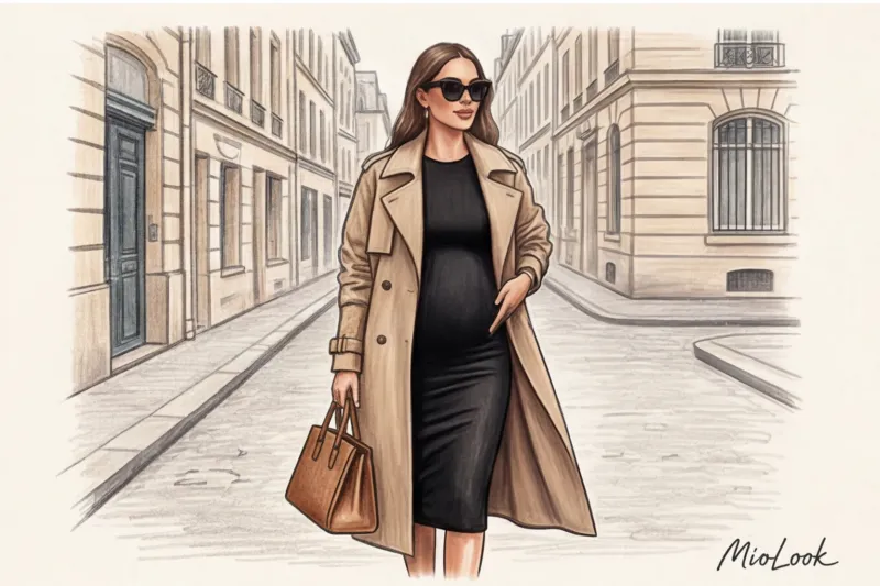 Жизнь без «беременных» отделов: как носить обычные вещи все 9 месяцев - 8