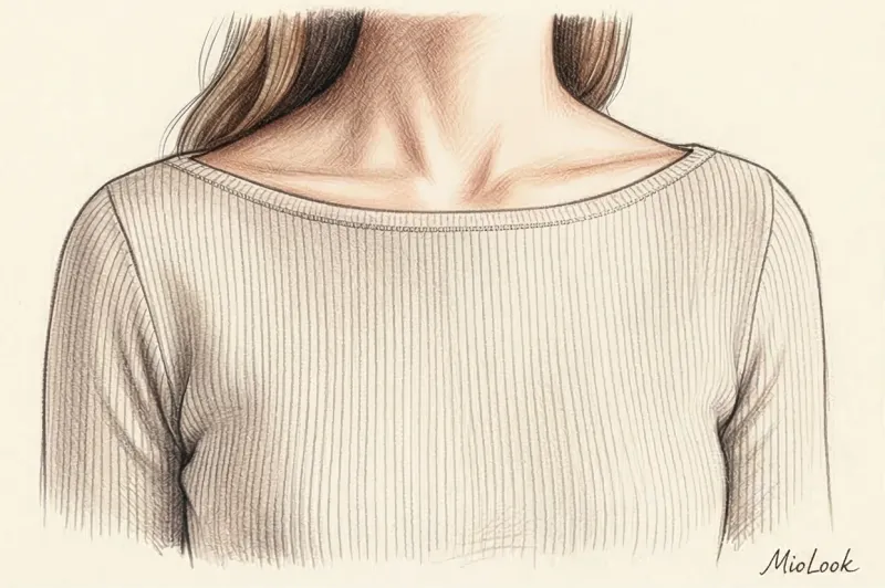 What is a boat neckline in clothing: cutting features