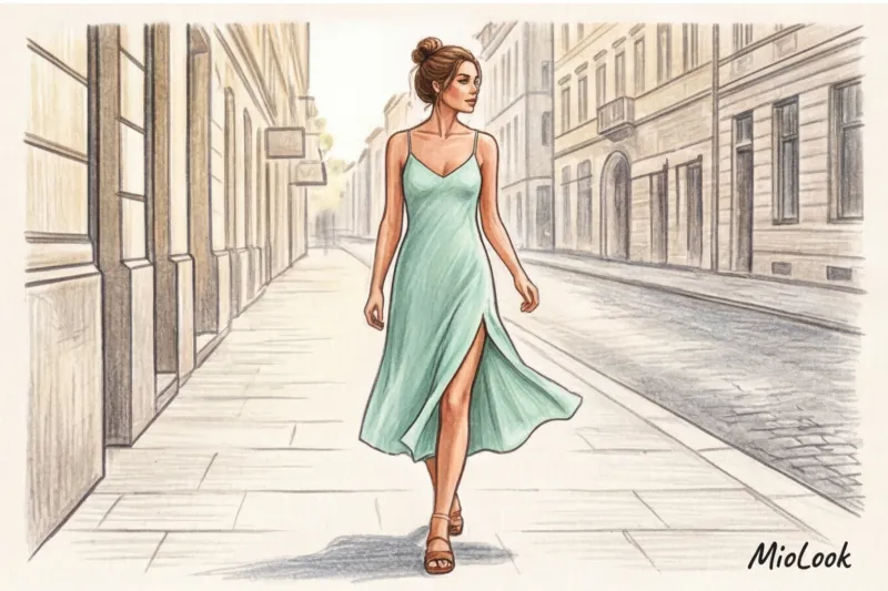 Летние образы для свиданий: легкие платья, шорты и летящие ткани - 8