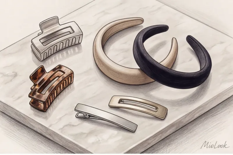 Аксессуары для волос: модные крабики, ободки и заколки - 2