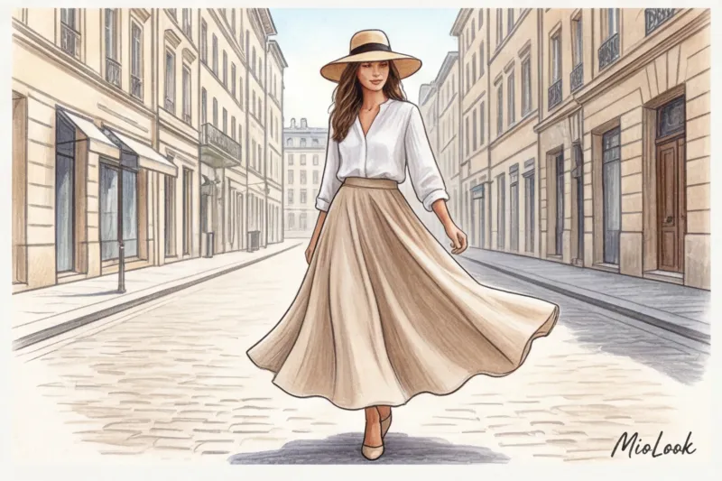 Летние юбки макси: актуальные фасоны и идеи образов для скромного стиля - 8