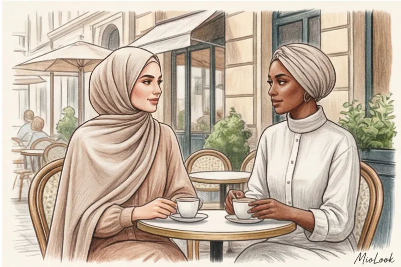 Летний хиджаб: как выбрать дышащую ткань и способ повязывания - 9