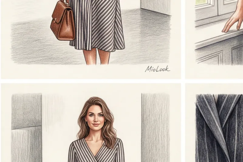 Принты, которые стройнят: как использовать полоску, клетку и горох - 4