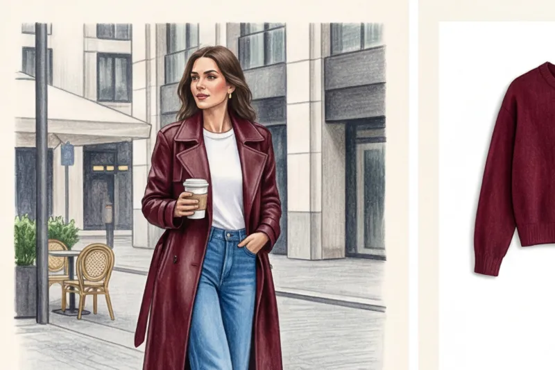 С чем носить бордовый цвет одежды: советы стилиста