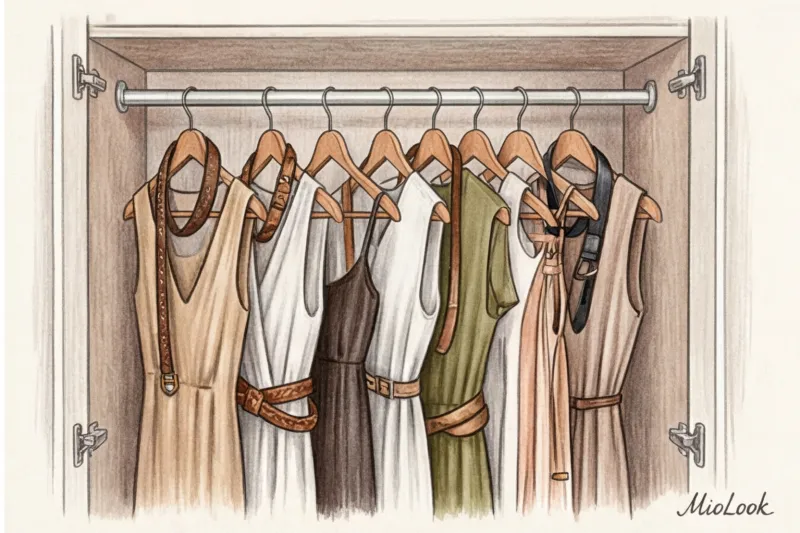 Как правильно подобрать и носить ремень с платьем - 6