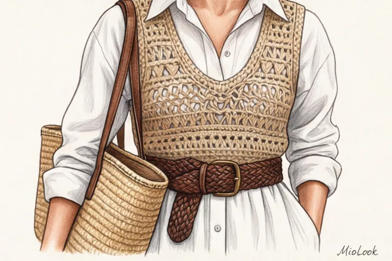 Летняя многослойность: как сочетать лен, хлопок и кроше в жаркую погоду - 5