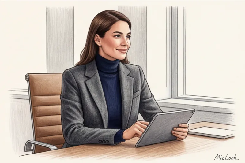 Зимний деловой гардероб: как выглядеть стильно и не мерзнуть в офисе - 8