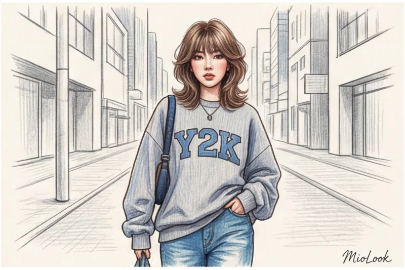 Трендовые корейские женские стрижки и прически в стиле K-pop - 8