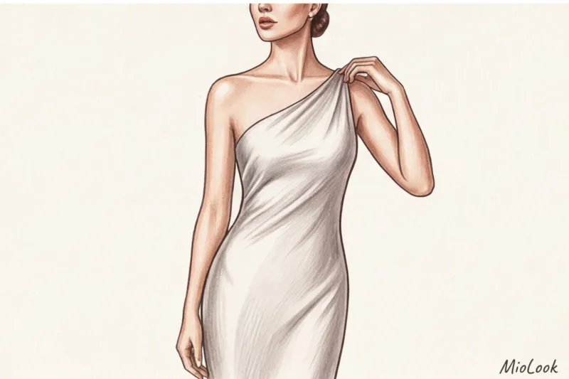 Бюстгальтер под асимметричную одежду: платья на одно плечо и халтер - 8