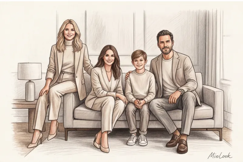 Новогодний фэмили лук для фотосессии: идеи и тренды - 8