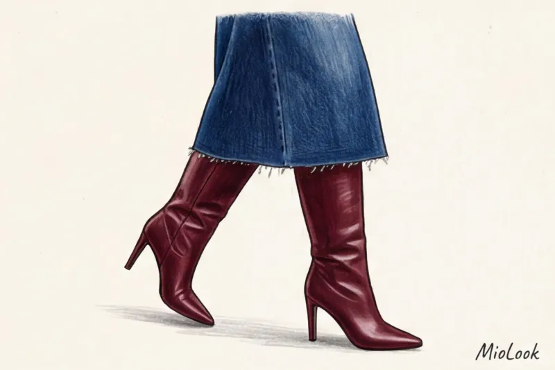 С чем носить джинсовую юбку миди и макси: топ-10 современных образов - 5