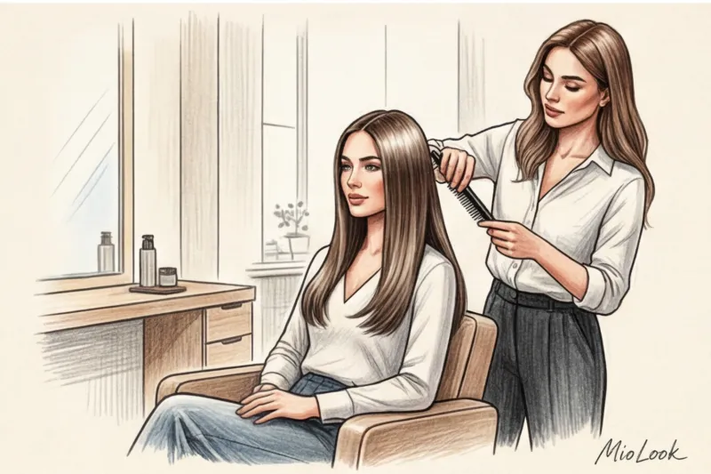 Модные стрижки на длинные волосы: каскад, бабочка и прямой срез - 8