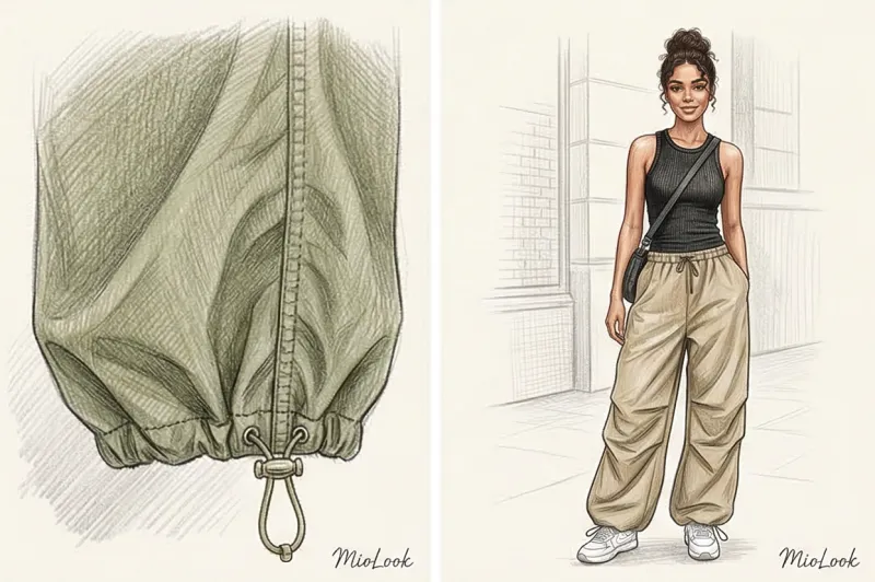 Parachute pants: what they are, their features, and what to wear them with