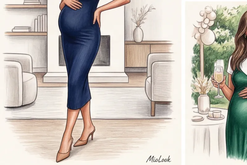 Образ на Baby Shower и гендер-пати: как выбрать идеальное платье - 7