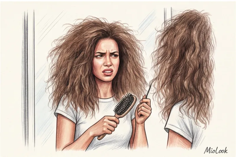 Повседневная укладка кудрявых и пушистых волос - 8