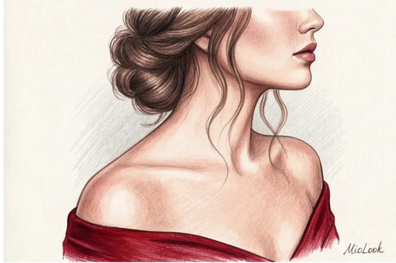 Прически под платье с открытыми плечами: как изящно подчеркнуть ключицы - 3