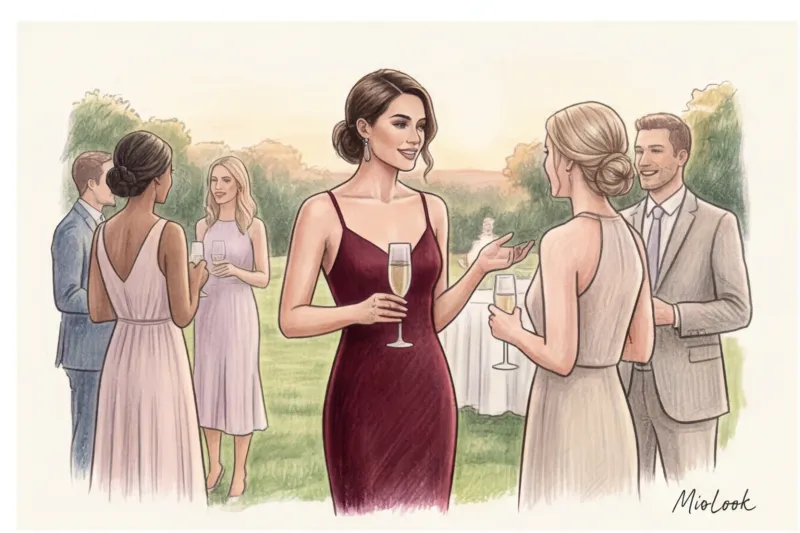 A red wedding dress for a guest: stylist advice