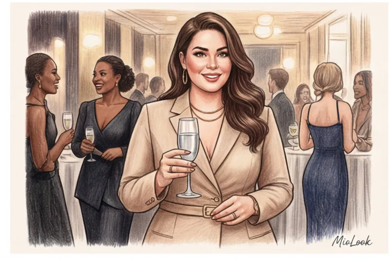 Образы на корпоратив для полных женщин: как подчеркнуть достоинства - 7