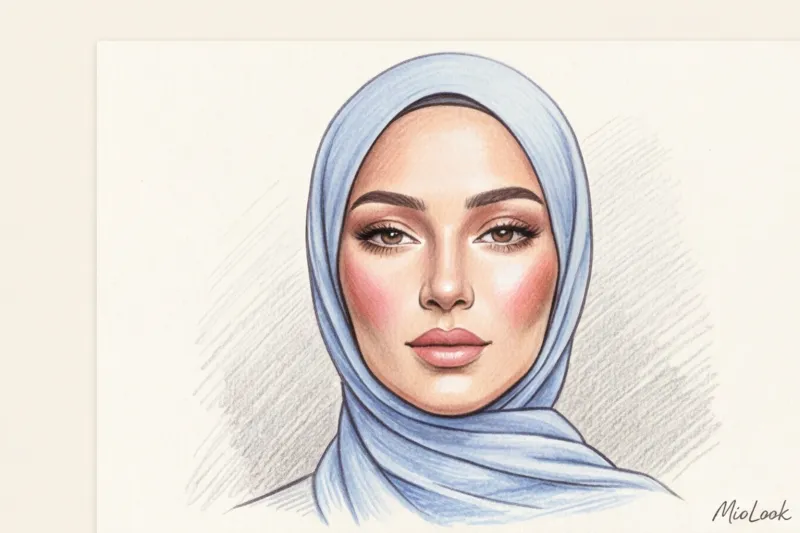 Идеальный хиджаб для овального лица: советы стилиста