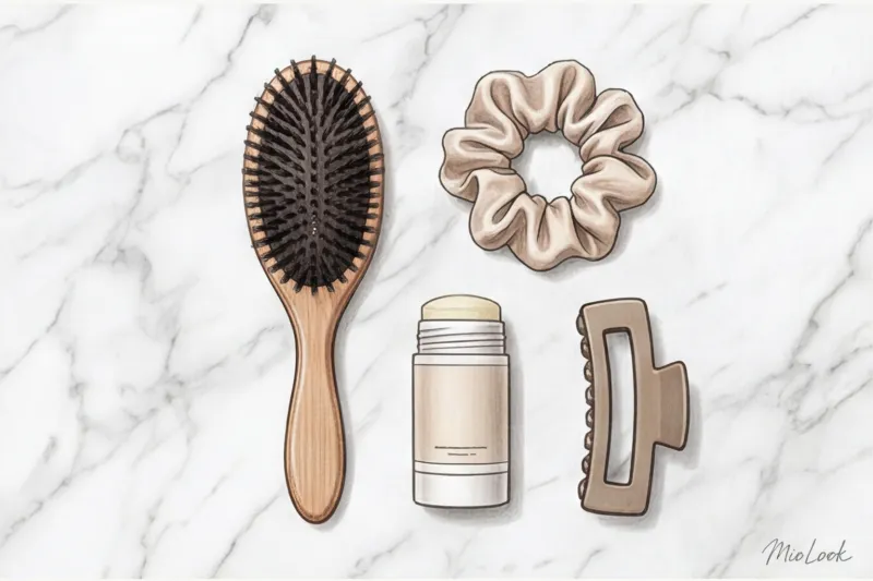 Прически в стиле Clean Girl: гладкий пучок и идеальные локоны - 5