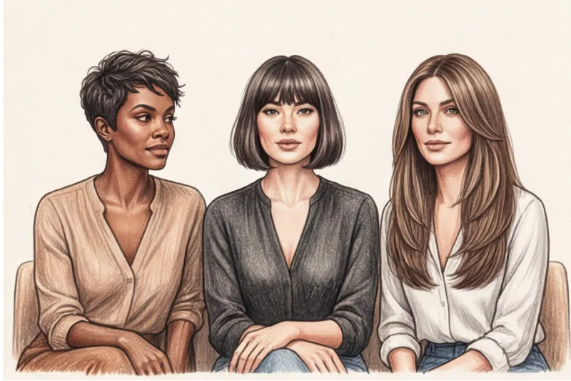 Омолаживающие стрижки: как выглядеть свежо и современно после 40 - 3