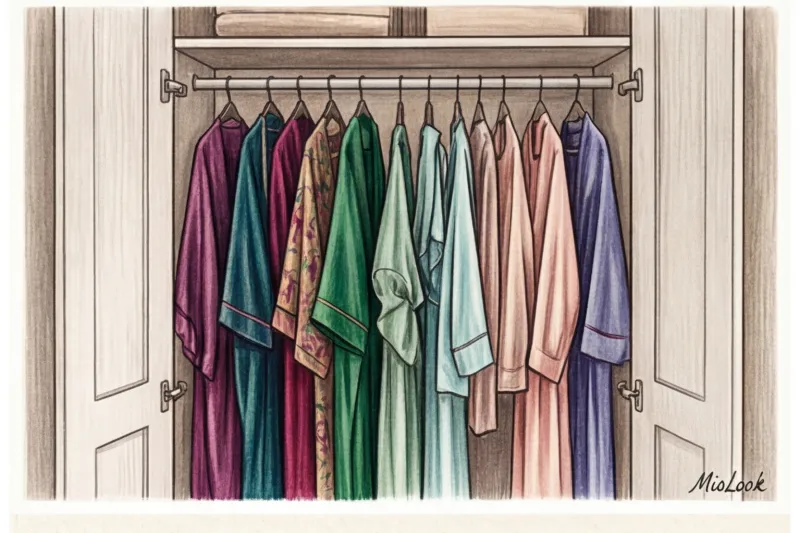 Шелковые пижамы и кимоно: эстетика и женственность в домашнем гардеробе - 8