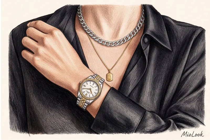 Многослойность в украшениях: как красиво носить несколько цепочек - 3