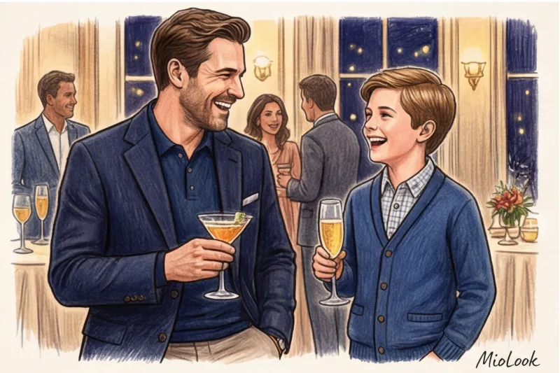 Праздничный стиль для папы и сына: от строгих костюмов до smart casual - 7