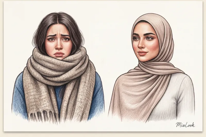 Зимние ткани для хиджаба: как сохранить тепло и выглядеть стильно - 8