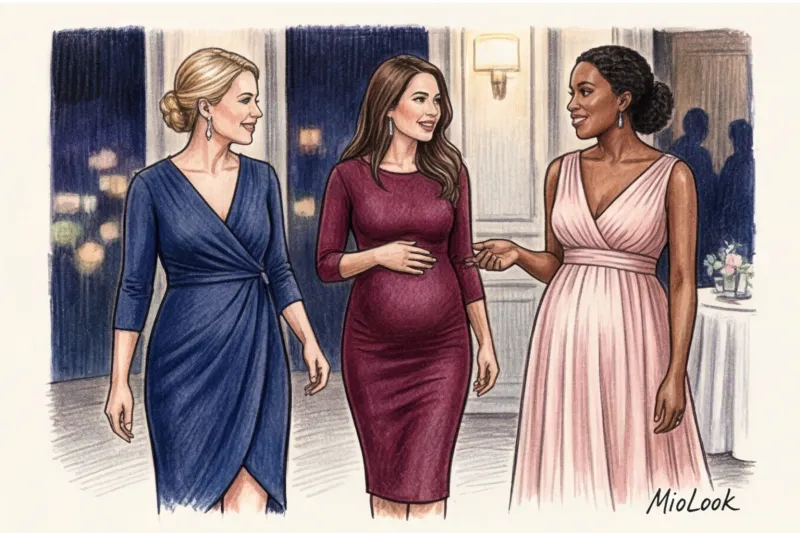 Вечерние платья для беременных: лучшие фасоны для торжеств - 8