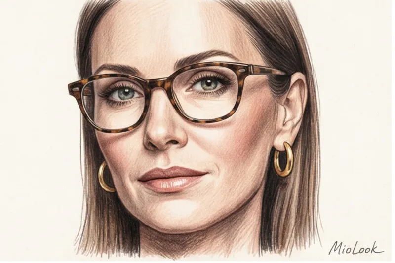 What earrings to wear with glasses: stylist tips