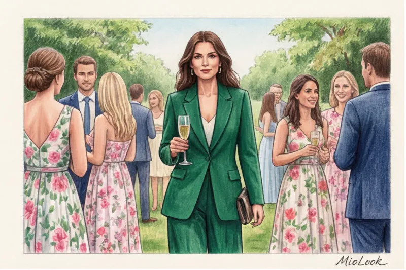 Women's wedding pantsuit: a stylish look