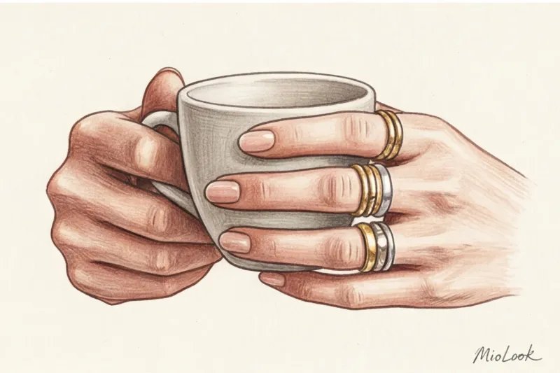 Как правильно сочетать кольца на руках: тренд на многослойность (stacking) - 8