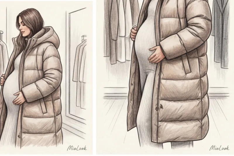 Зимние образы для беременных: как выглядеть стильно и не мерзнуть - 9