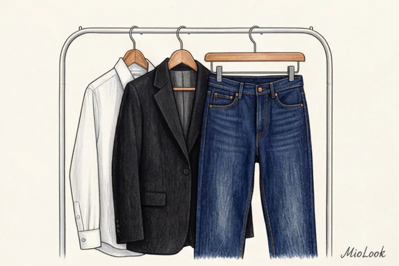 What to wear with straight jeans: capsule ideas