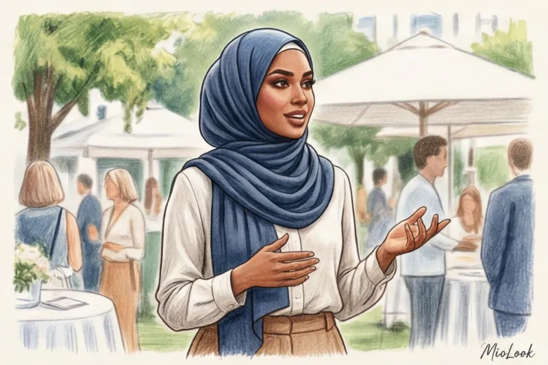 Летний хиджаб: как выбрать дышащую ткань и способ повязывания - 5