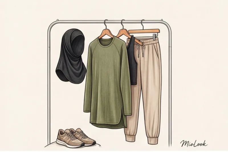 Базовая спортивная капсула для покрытых девушек: минимум вещей для любых тренировок - 3