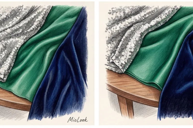 Игра фактур: шелк, бархат и пайетки в нарядной капсуле - 8