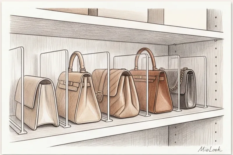 Как правильно хранить сумки в шкафу: идеи для организации гардероба - 5