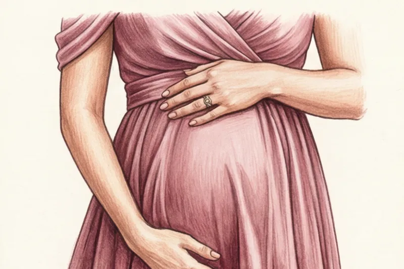 В чем пойти на свадьбу беременной гостье - 2