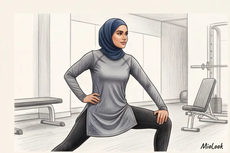 Muslim Women's Sports Tunic: Length and Freedom