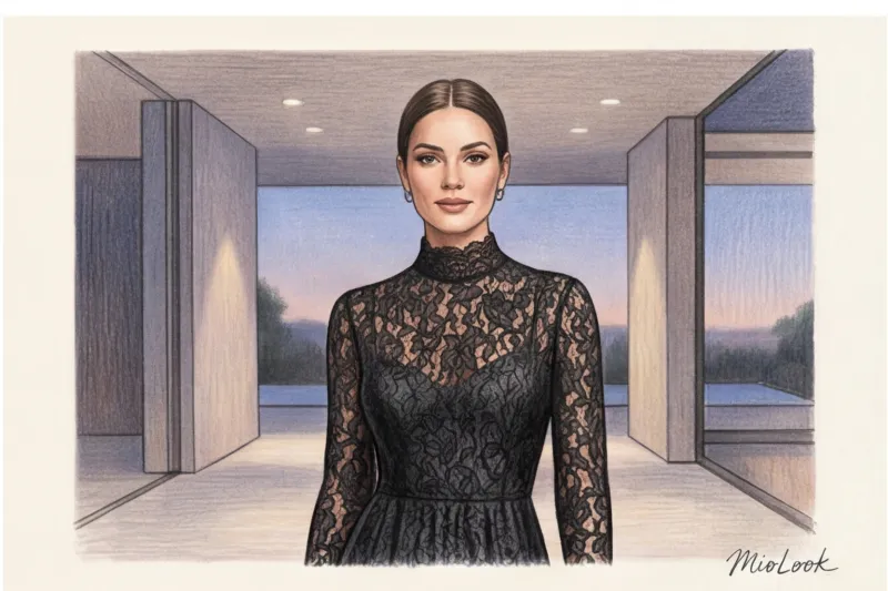 Lace capped dresses: the secret to elegance