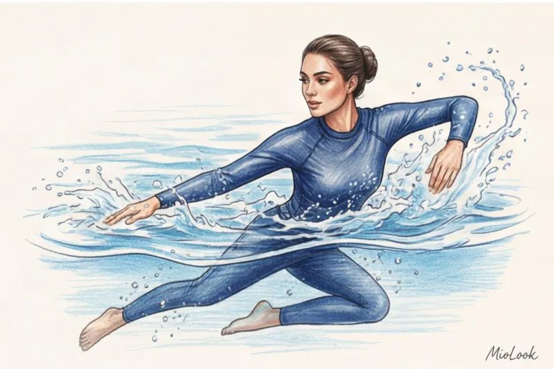 Буркини и закрытые купальники: стильные решения для плавания и аквааэробики - 8