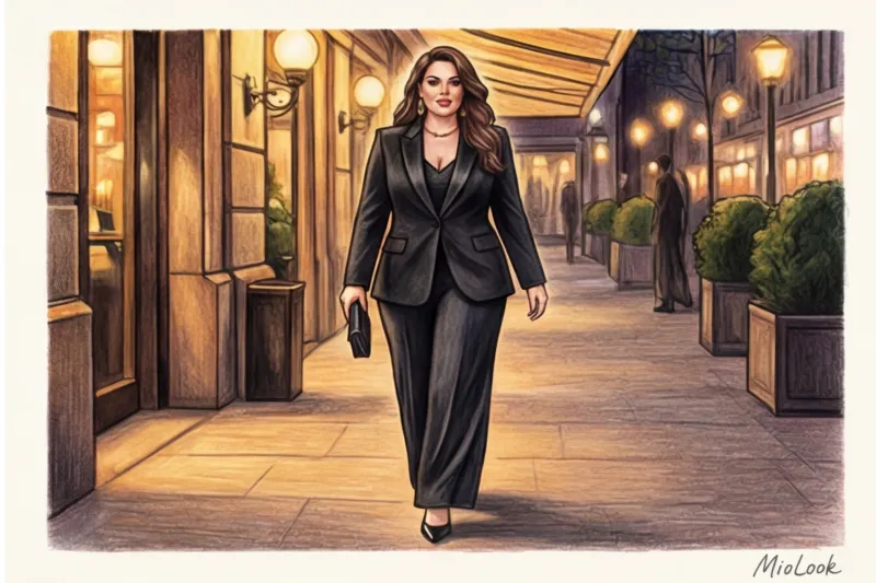 Нарядная капсула plus-size: как стильно одеться на праздник полным женщинам - 6