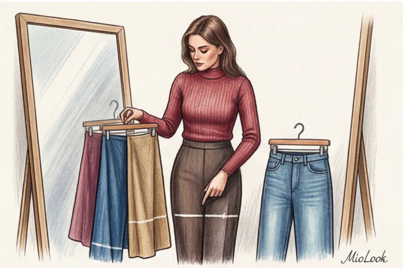 Нарушенные пропорции: как неправильная длина юбки или брюк визуально старит фигуру - 8