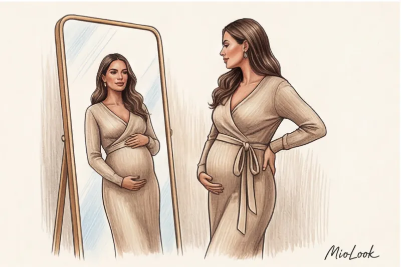 Жизнь без «беременных» отделов: как носить обычные вещи все 9 месяцев - 7